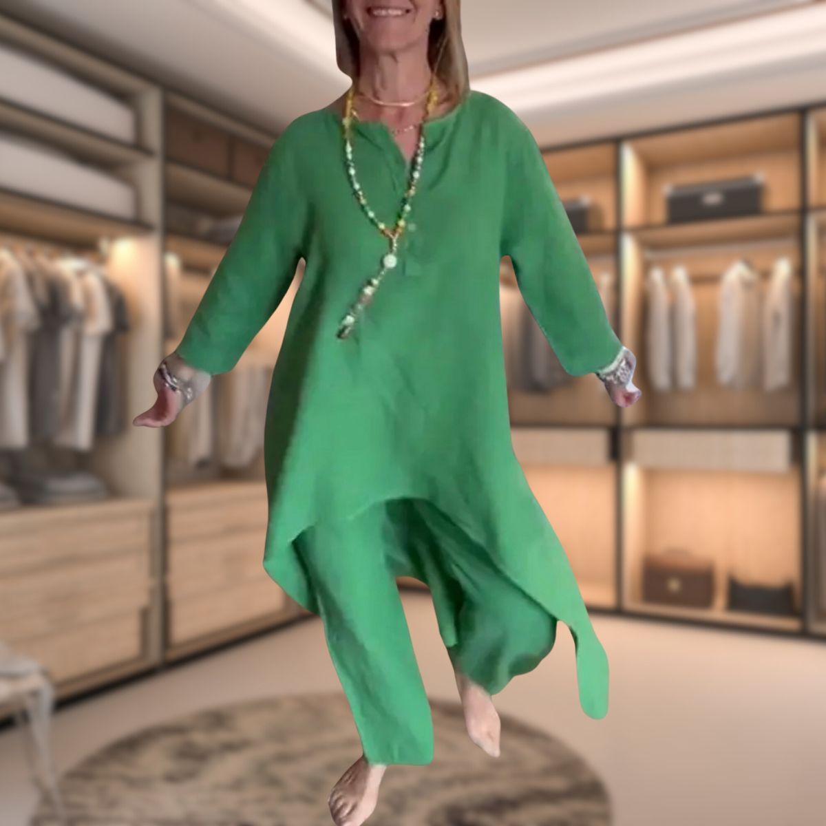 Ensemble Tunique et Pantalon Fluide | Confortable et Élégant | Style Décontracté Chic