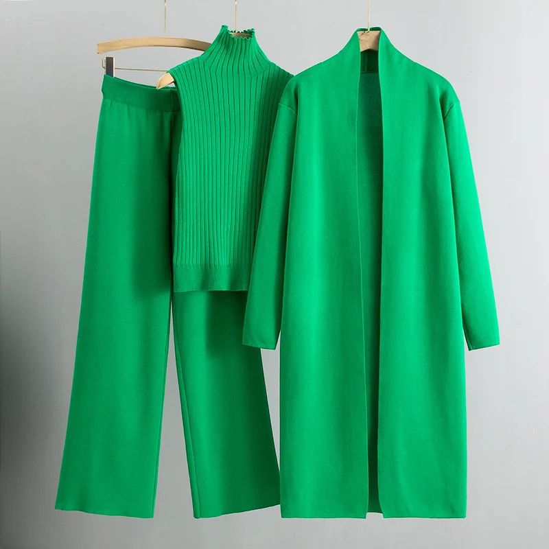 Ensemble Pull et Pantalon en Maille | Confortable et Élégant | Look Décontracté