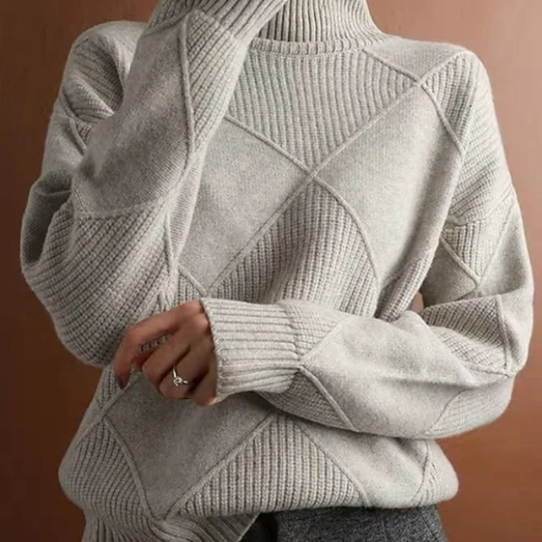Pull D’Hiver Élégant Pour Femmes – Maille Chic Automne/Hiver