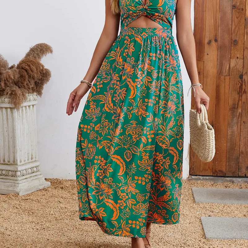 Robe Adela – Coupe Fluide & Imprimé Fleurie Bohème d’Été