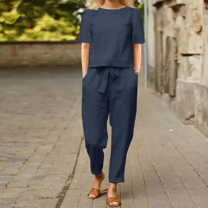 Ensemble Décontracté en Lin | Léger et Chic | Look Estival