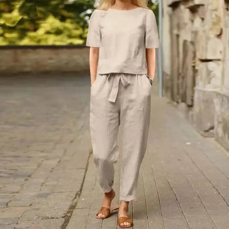 Ensemble Décontracté en Lin | Léger et Chic | Look Estival