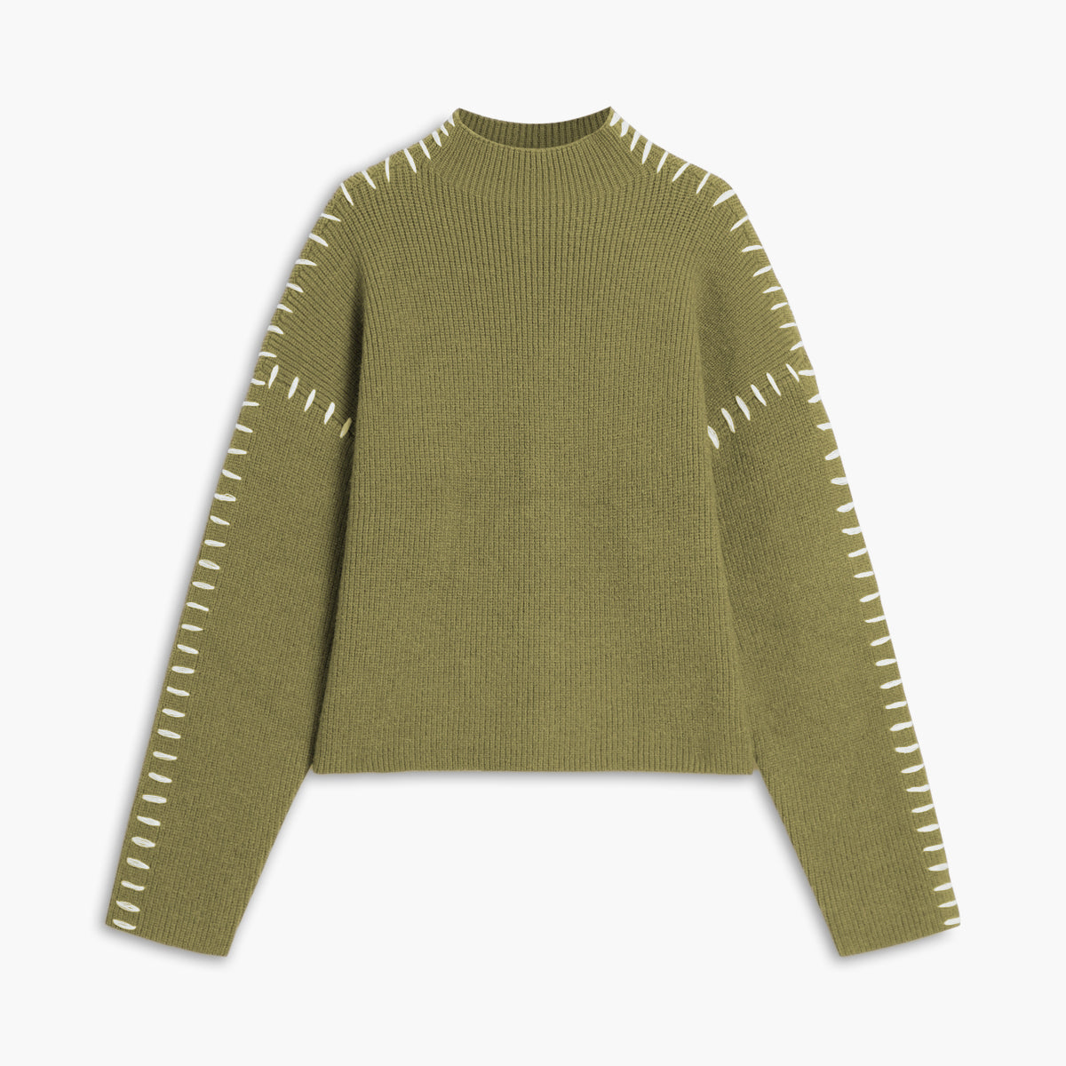 Pull Col Montant Oversize Pour Femme – Maille Confortable Automne Hiver