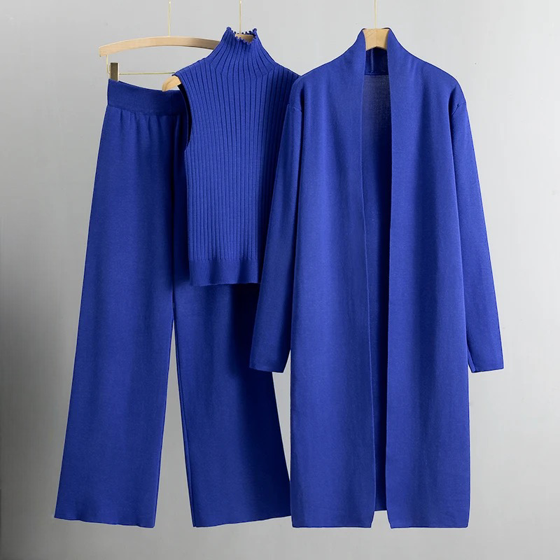 Ensemble Pull et Pantalon en Maille | Confortable et Élégant | Look Décontracté