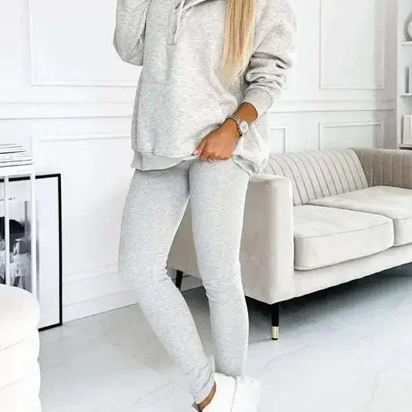 Ensemble Sweat & Pantalon | Col Zippé | Style Décontracté et Confortable
