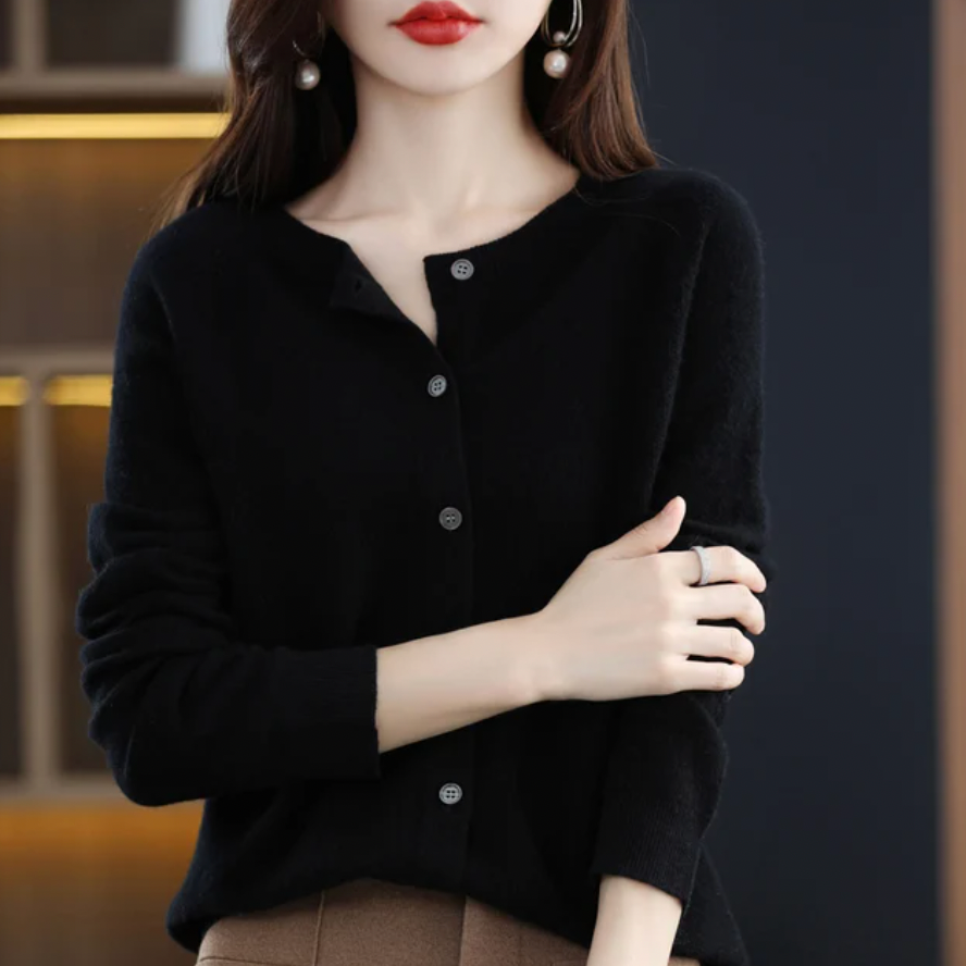 Cardigan en Maille Boutonné | Douceur et Élégance | Plusieurs Couleurs