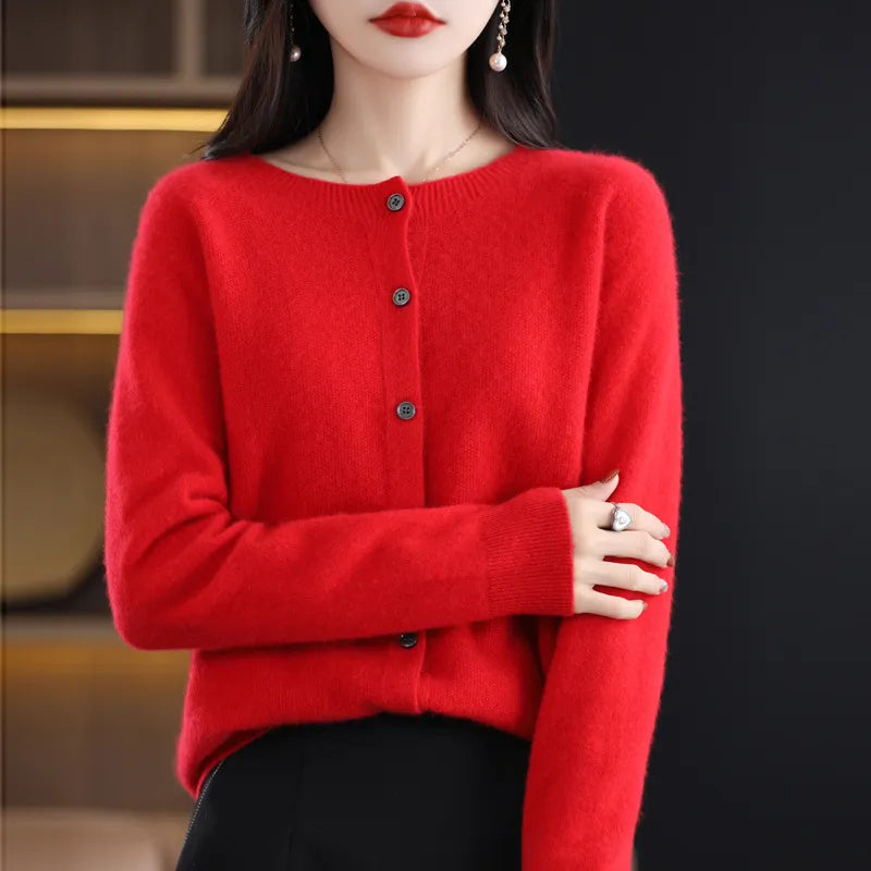 Cardigan en Maille Boutonné | Douceur et Élégance | Plusieurs Couleurs