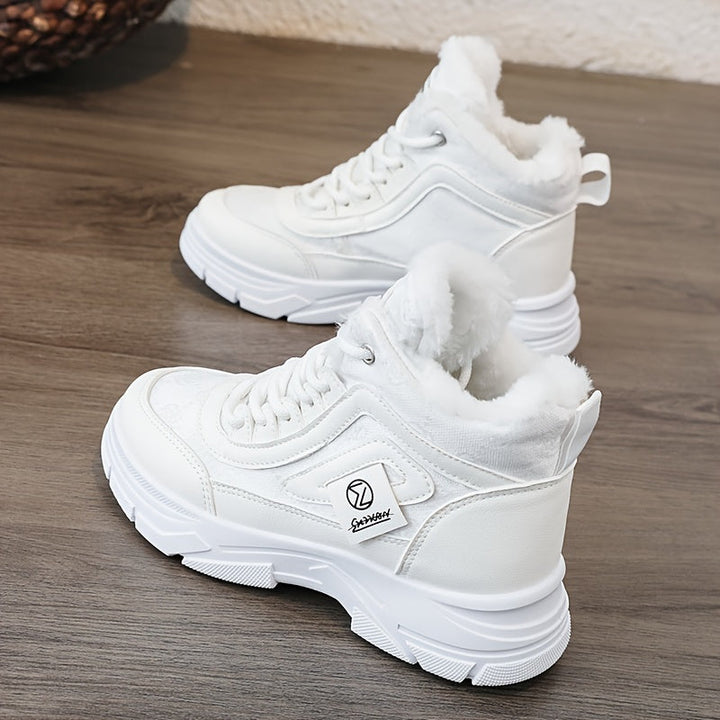 Sneakers Montants Doublés | Chauds et Confortables | Semelle Antidérapante