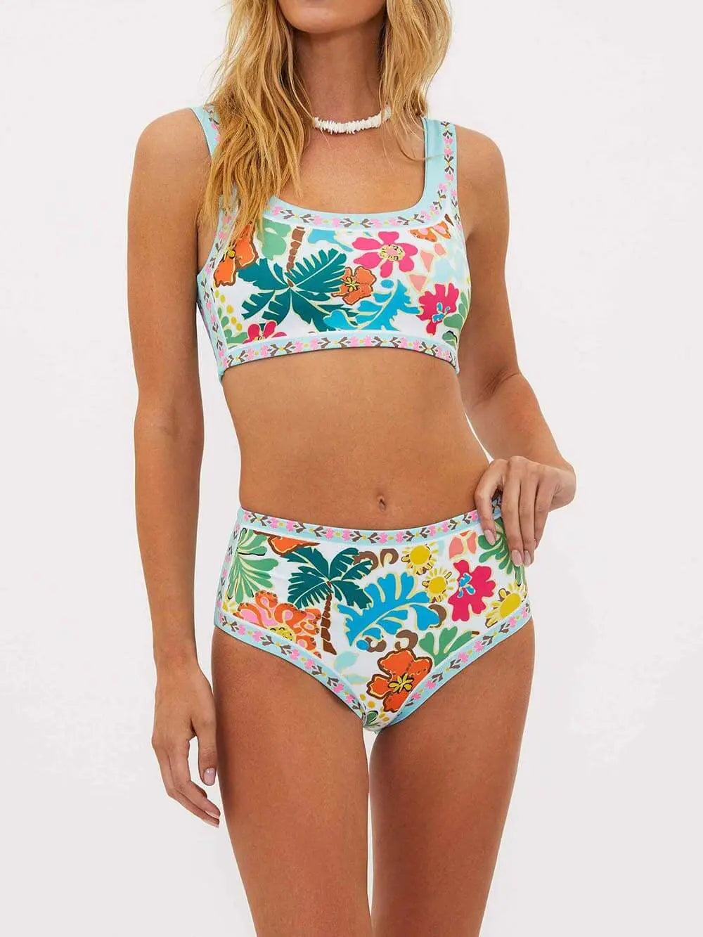 Nina | Bikini extensible à fleurs pour femmes