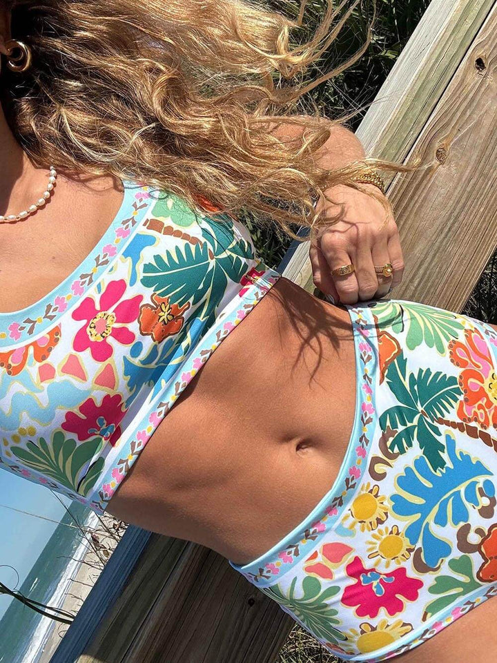 Nina | Bikini extensible à fleurs pour femmes