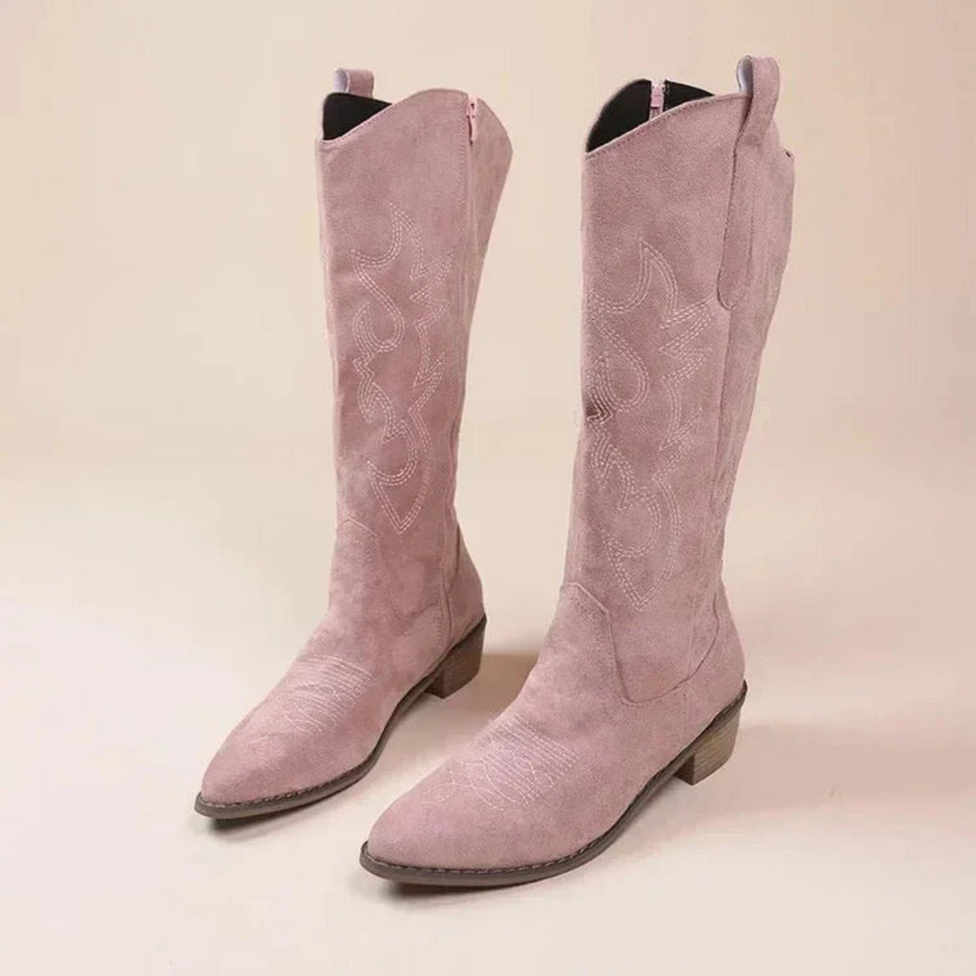 Brigitte | Bottes de cowboy avec broderies pour femmes