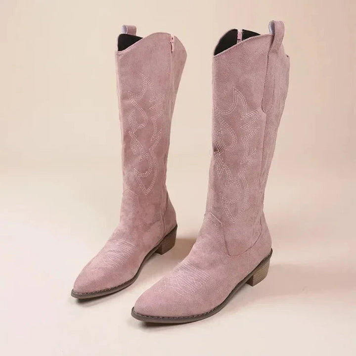 Brigitte | Bottes de cowboy avec broderies pour femmes