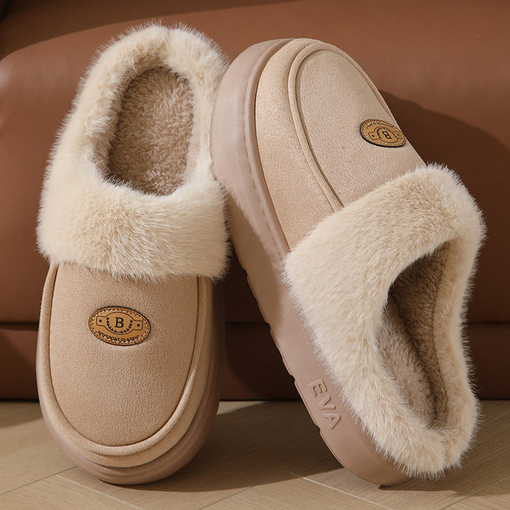 Chaussons Doublés en Fausse Fourrure | Chaleur et Confort | Semelle Antidérapante