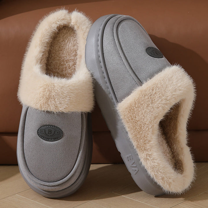 Chaussons Doublés en Fausse Fourrure | Chaleur et Confort | Semelle Antidérapante