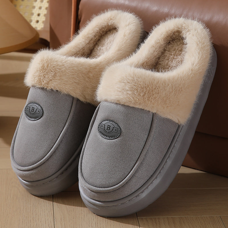 Chaussons Doublés en Fausse Fourrure | Chaleur et Confort | Semelle Antidérapante