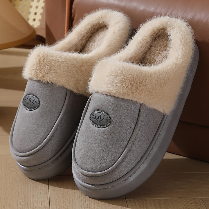 Chaussons Doublés en Fausse Fourrure | Chaleur et Confort | Semelle Antidérapante