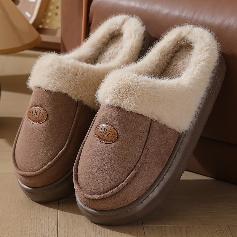 Chaussons Doublés en Fausse Fourrure | Chaleur et Confort | Semelle Antidérapante