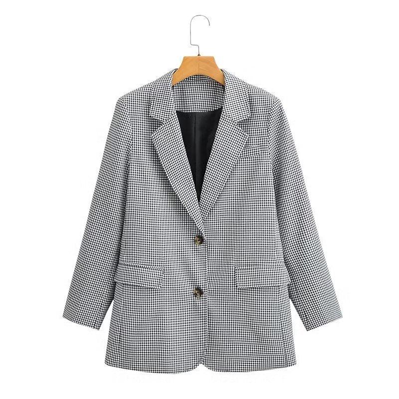 Blazer en Laine Mélangée | Coupe Ajustée | Élégant et Intemporel