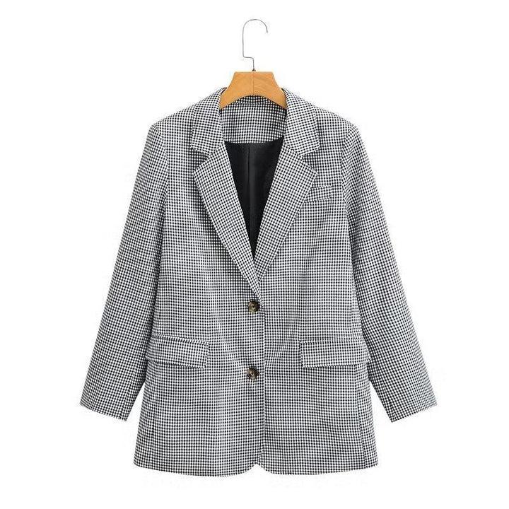 Blazer en Laine Mélangée | Coupe Ajustée | Élégant et Intemporel