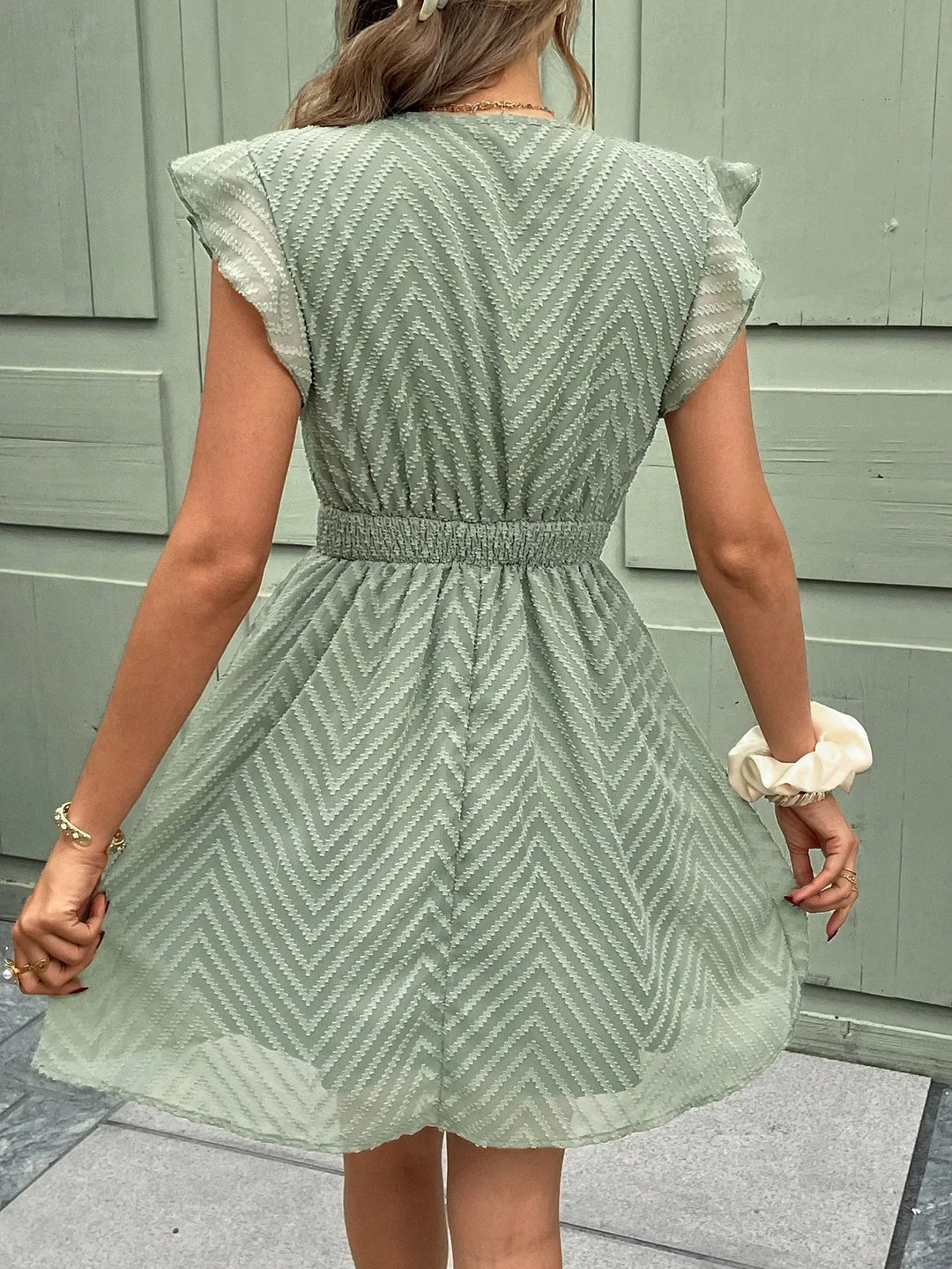Billeah | Robe d'été blanche avec col en V pour femmes