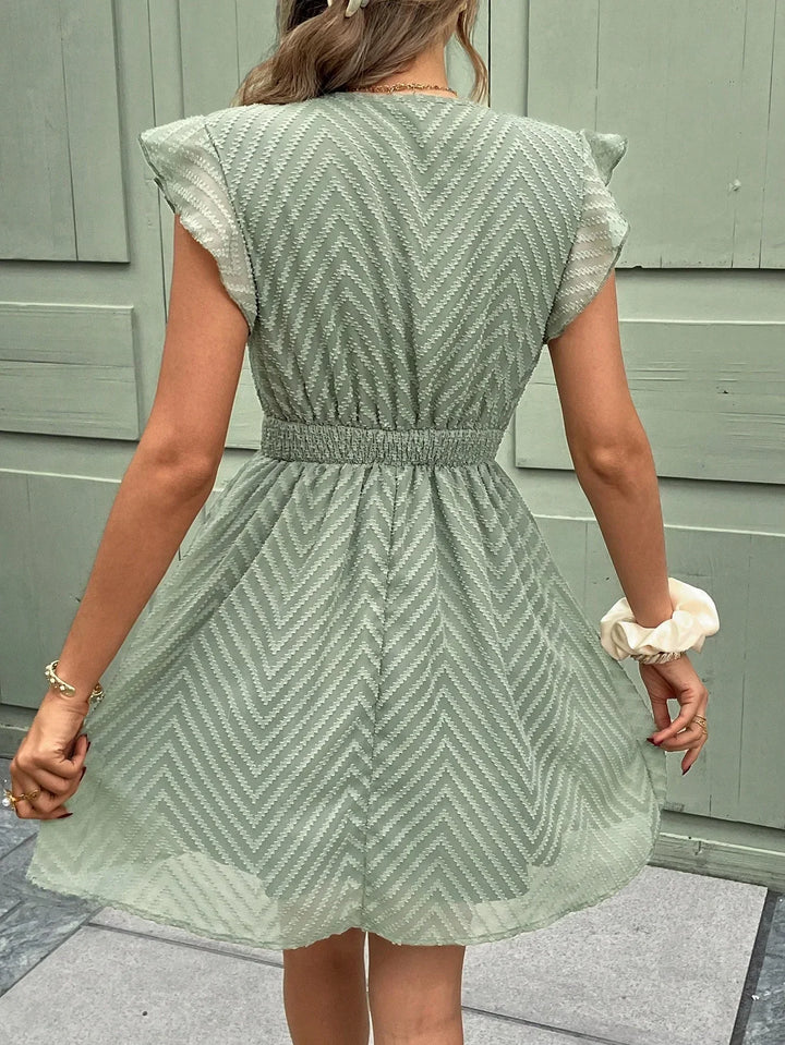 Billeah | Robe d'été blanche avec col en V pour femmes