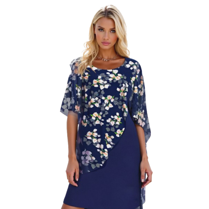 Odette | Robe en Mousseline avec Imprimé Floral pour Femmes