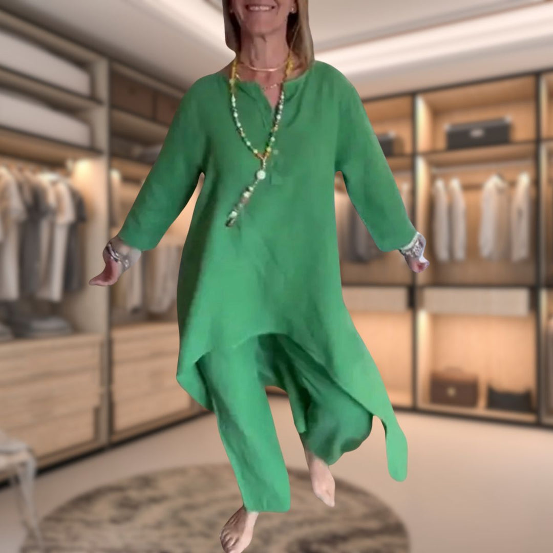 Ensemble Tunique et Pantalon Fluide | Confortable et Élégant | Style Décontracté Chic