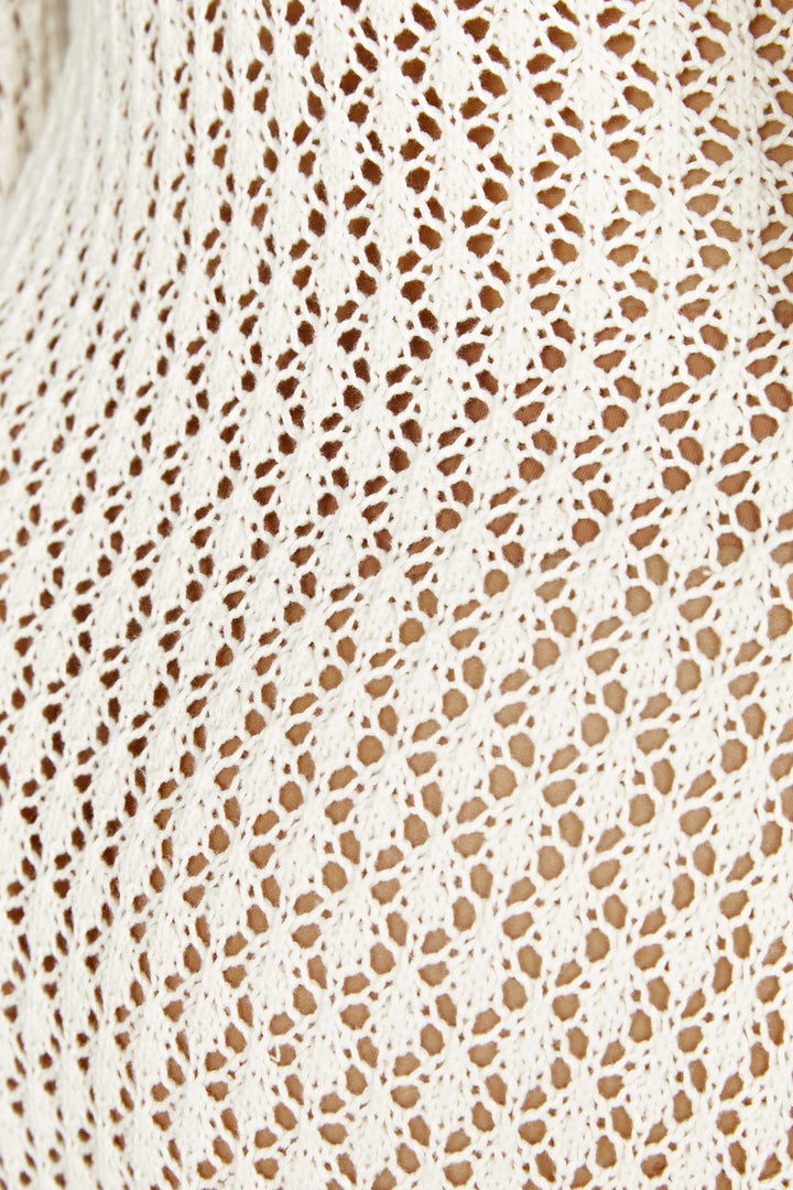 Bohème & Légère – Robe Longue Crochetée d’Été