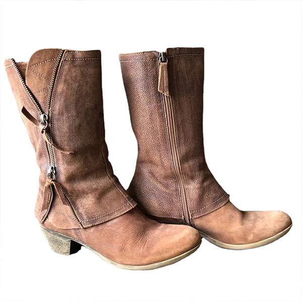 Bottines en Cuir Vintage | Élégance Rustique | Look Western