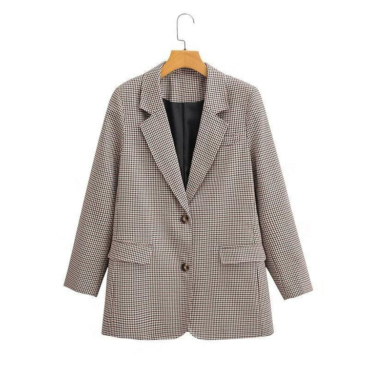 Blazer en Laine Mélangée | Coupe Ajustée | Élégant et Intemporel