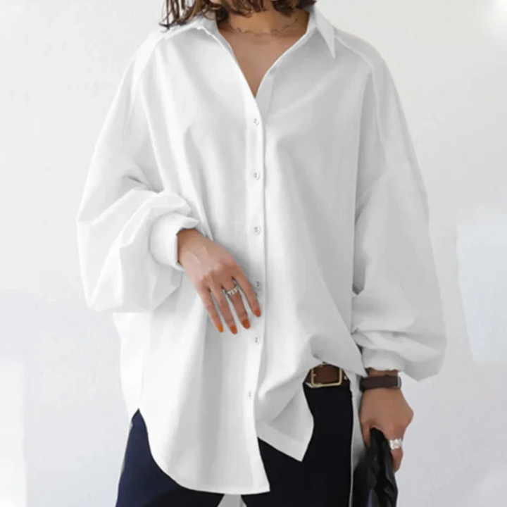 Luna | Chemise boutonnée oversize chic pour femme