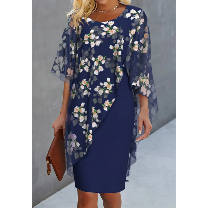 Odette | Robe en Mousseline avec Imprimé Floral pour Femmes