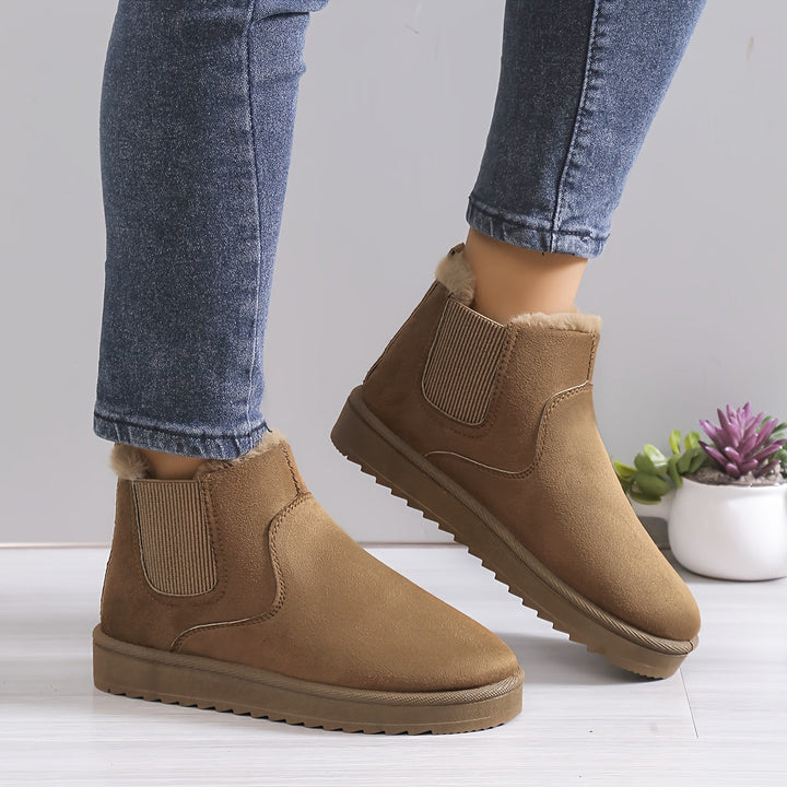 Bottines Slip-On Décontractées | Semelle Épaisse | Style Minimaliste