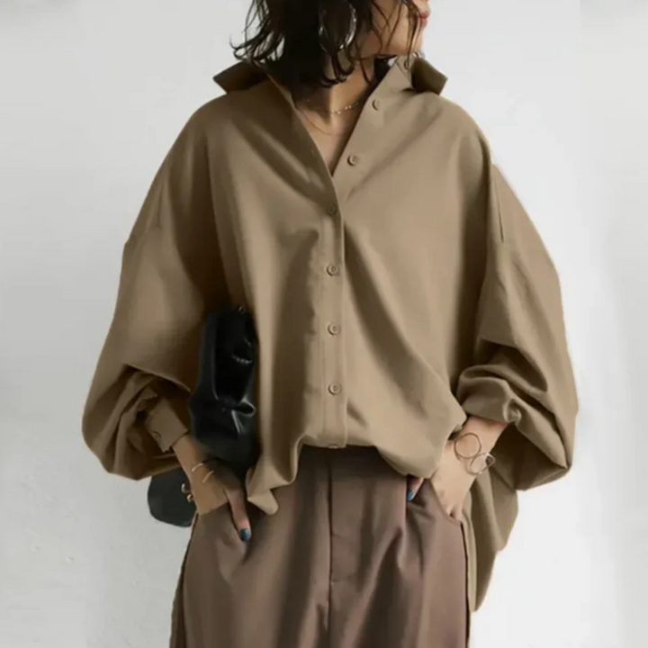 Luna | Chemise boutonnée oversize chic pour femme
