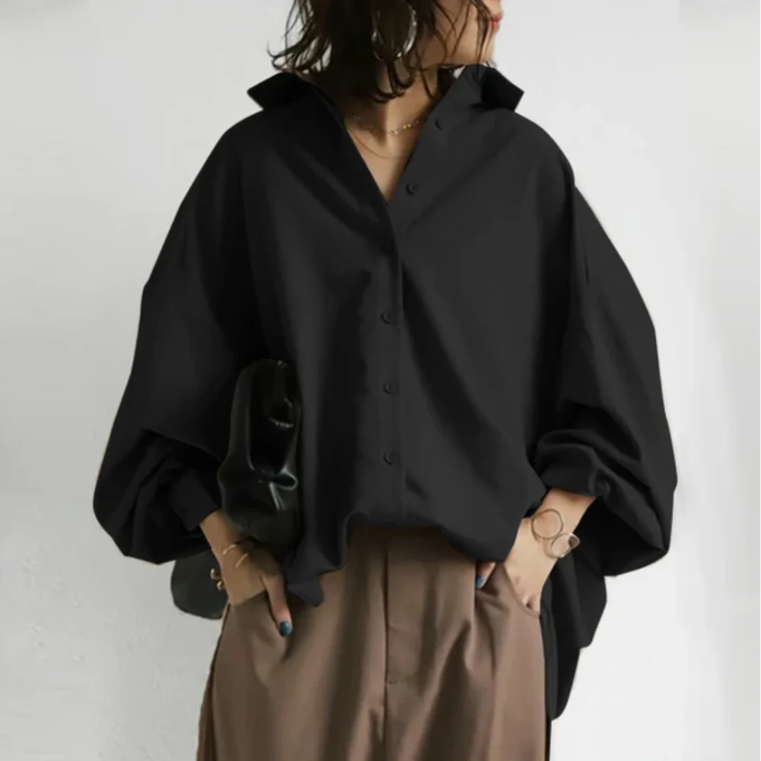 Luna | Chemise boutonnée oversize chic pour femme