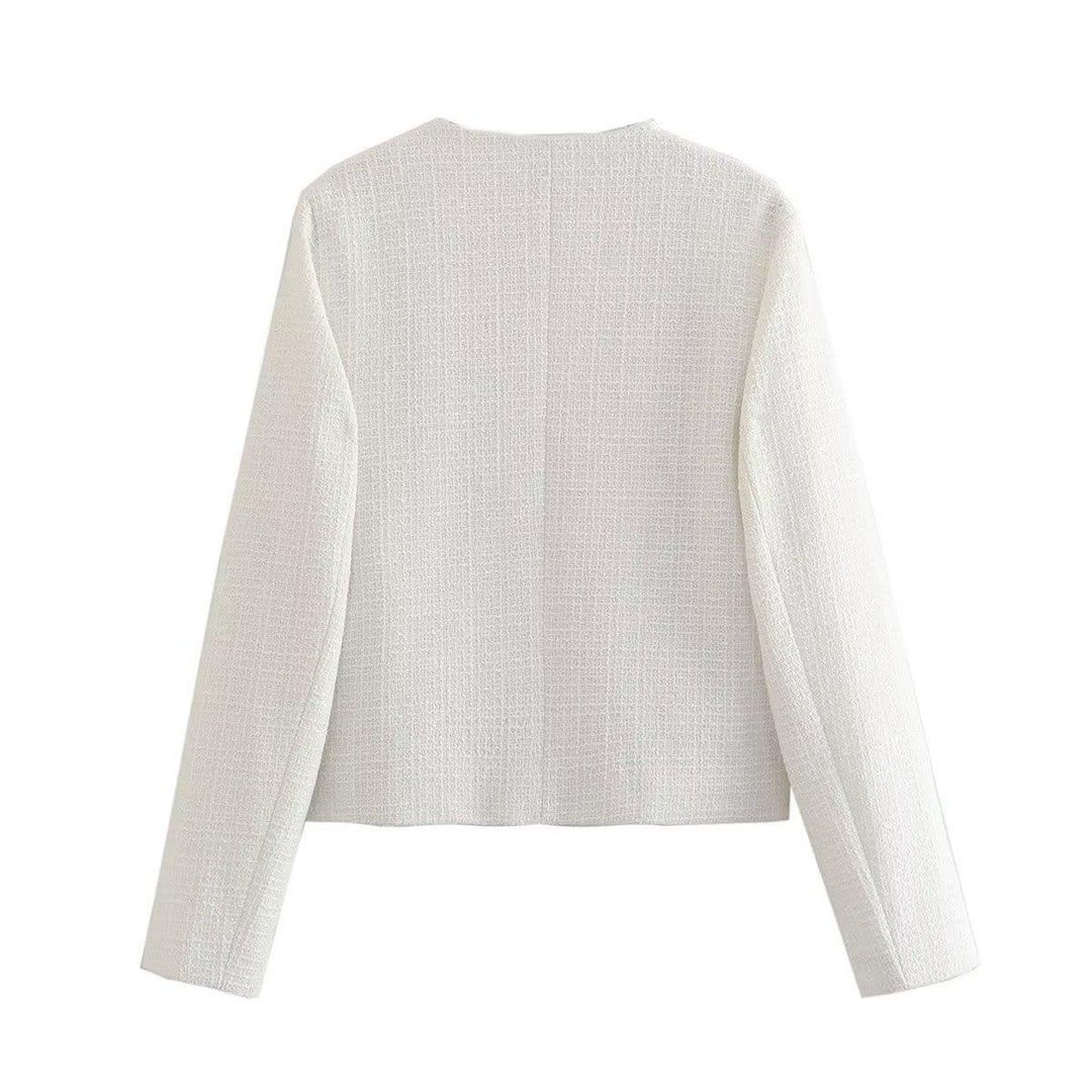 Veste Courte à Boutons Dorés | Élégante et Moderne | Coupe Structurée