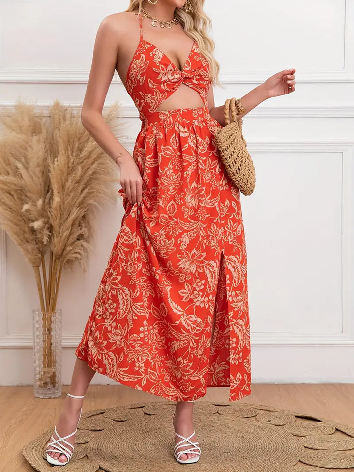 Robe Adela – Coupe Fluide & Imprimé Fleurie Bohème d’Été