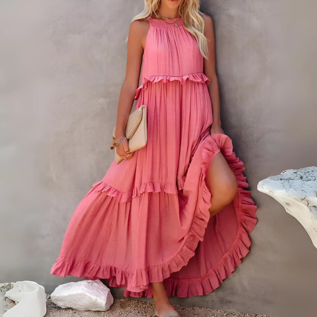 Robe Lysa Longue – Style Bohème Chic & Coupe Fluide