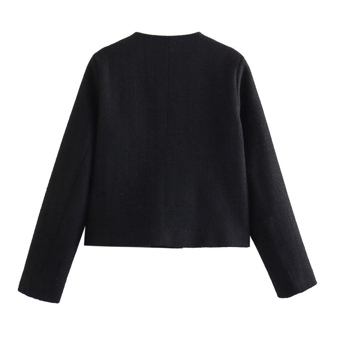 Veste Courte à Boutons Dorés | Élégante et Moderne | Coupe Structurée