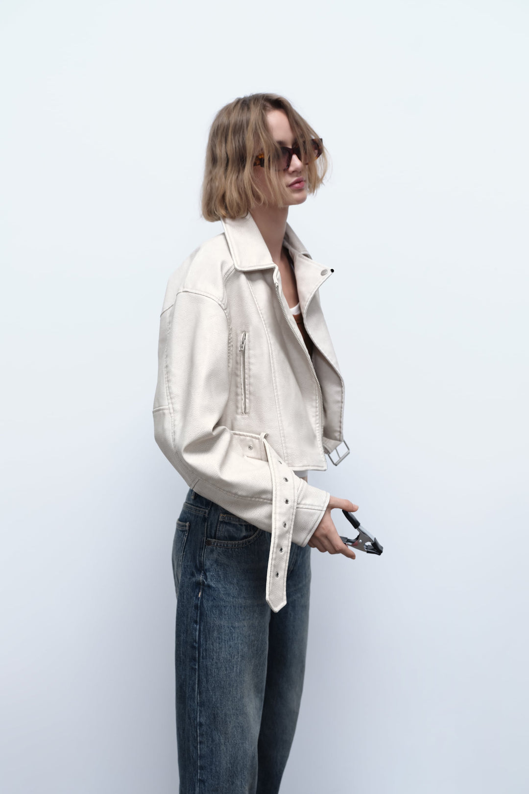 Veste Courte en Similicuir | Style Audacieux & Moderne | Coupe Ajustée