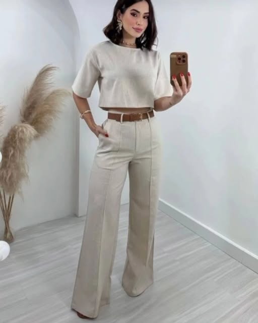 Aini | Ensemble décontracté avec pantalons évasés pour femmes