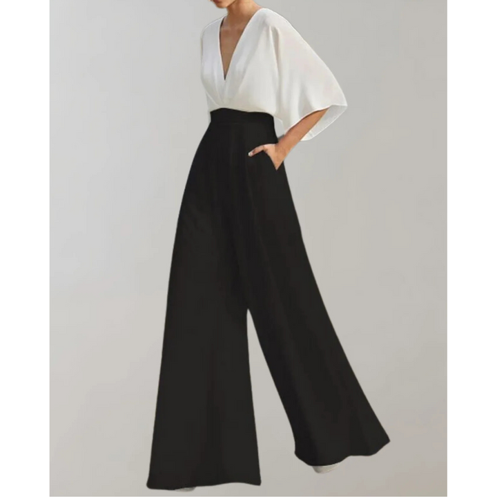 Céleste | Jumpsuit Fluide en Tissu Ajusté pour femmes