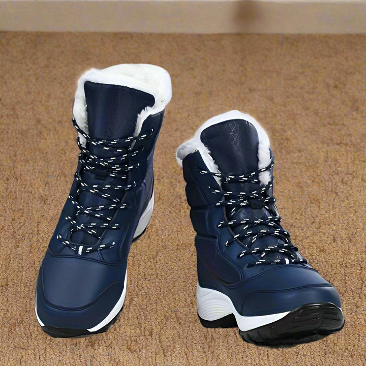 Bottines Hivernales Imperméables | Doublure en Fausse Fourrure | Confort et Stabilité