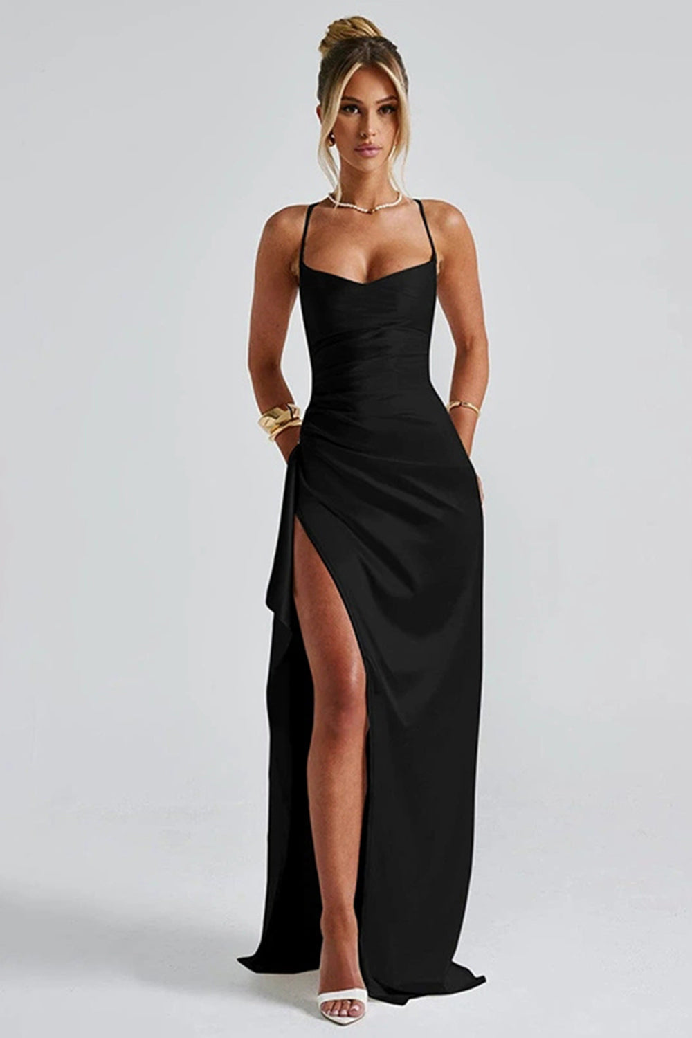 Baily | Robe de soirée sophistiquée avec fente pour femmes