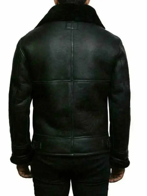 Veste Aviateur en Cuir | Doublée de Fourrure | Style Intemporel
