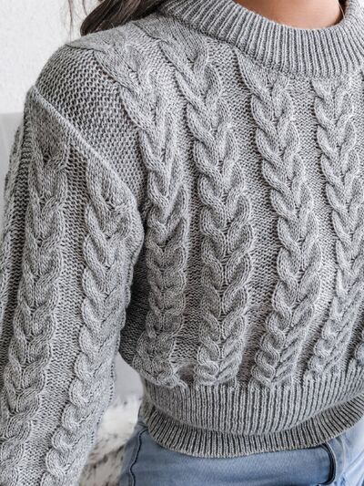 Pull Tricoté À Col Rond Pour Femmes – Tricot Indispensable Automne/Hiver