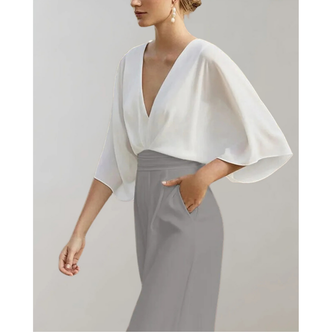 Céleste | Jumpsuit Fluide en Tissu Ajusté pour femmes