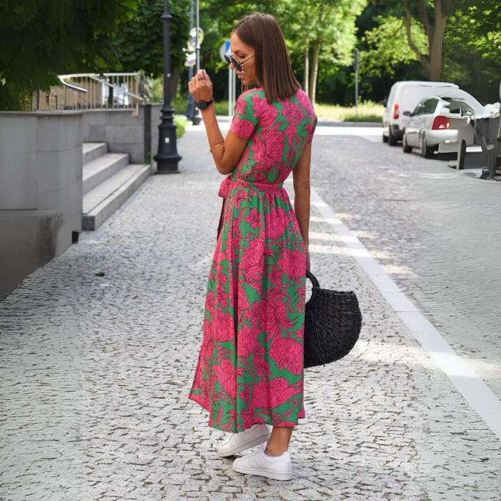 Robe Maxi Florale | Coupe Fluide | Style Estival Élégant