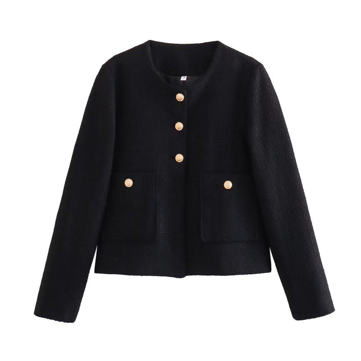 Veste Courte à Boutons Dorés | Élégante et Moderne | Coupe Structurée