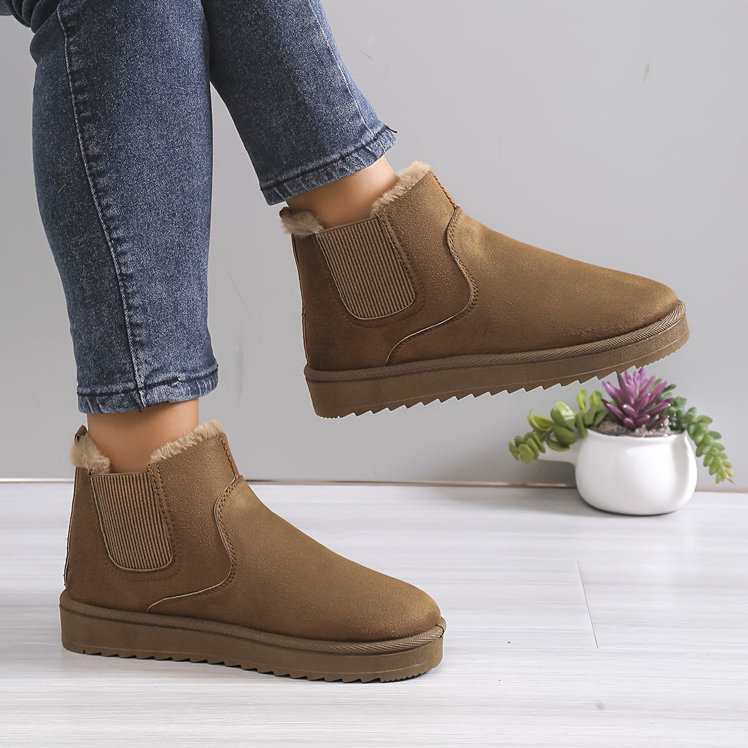 Bottines Slip-On Décontractées | Semelle Épaisse | Style Minimaliste